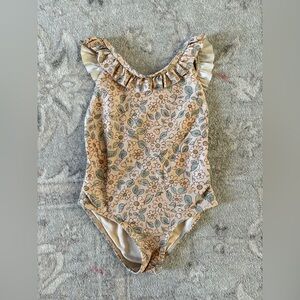 Floral Ruffle Rylee and cru Swimsuit 4/5
